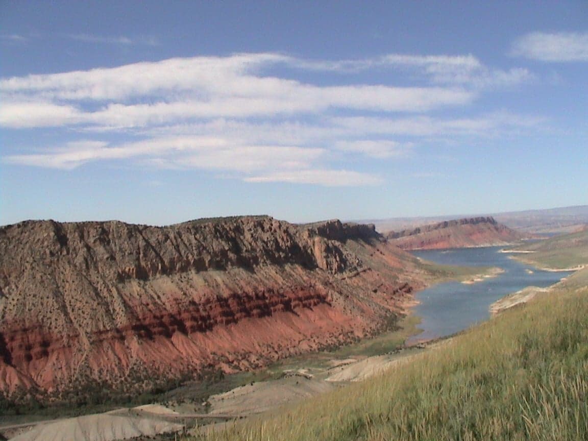 Flaming Gorge Reservoir, the source of the cold, clear water that sustains the tailwater fishery below the dam