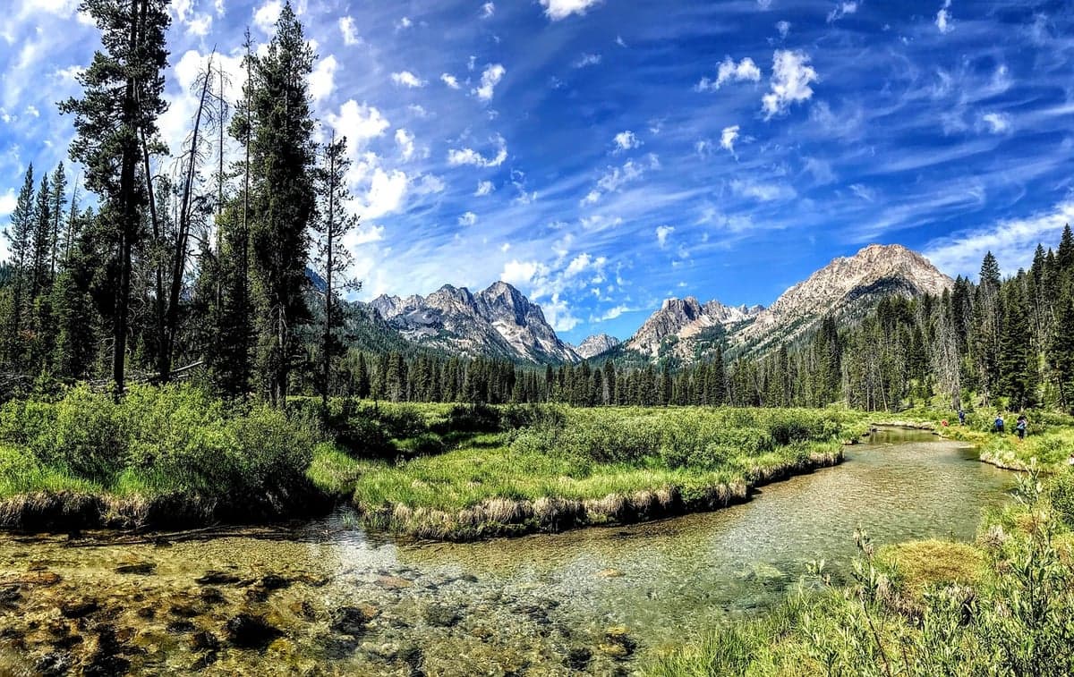 The Sawtooth Wilderness in central Idaho, where the Salmon River begins its journey through some of the most remote country in the Lower 48