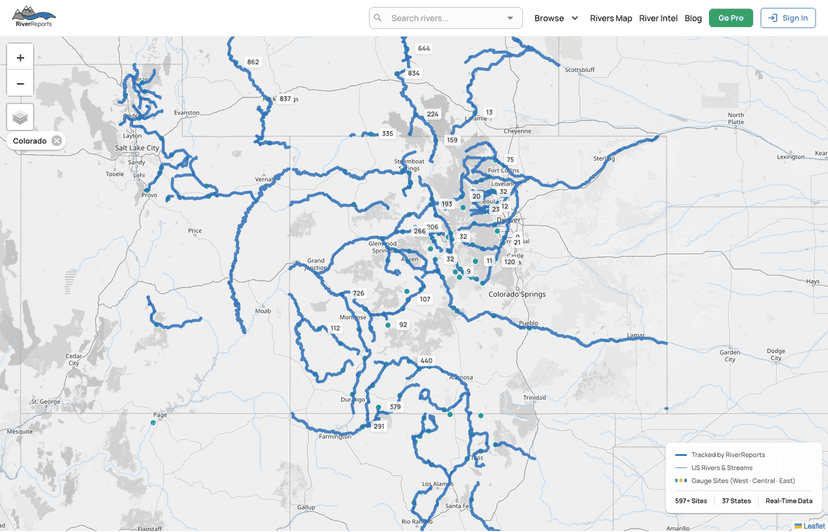 Every River We Track, On One Map | RiverReports Blog