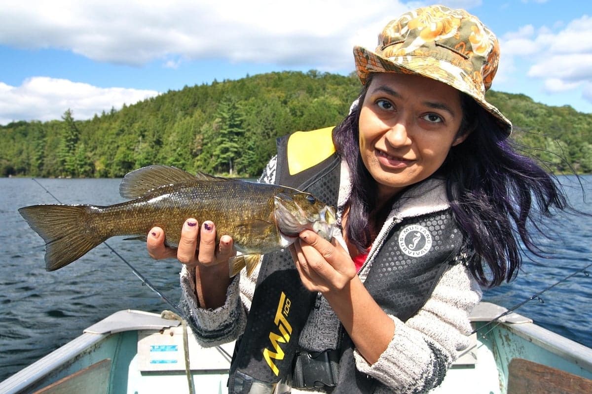 A river smallmouth. Pound for pound, nothing in fresh water fights harder.