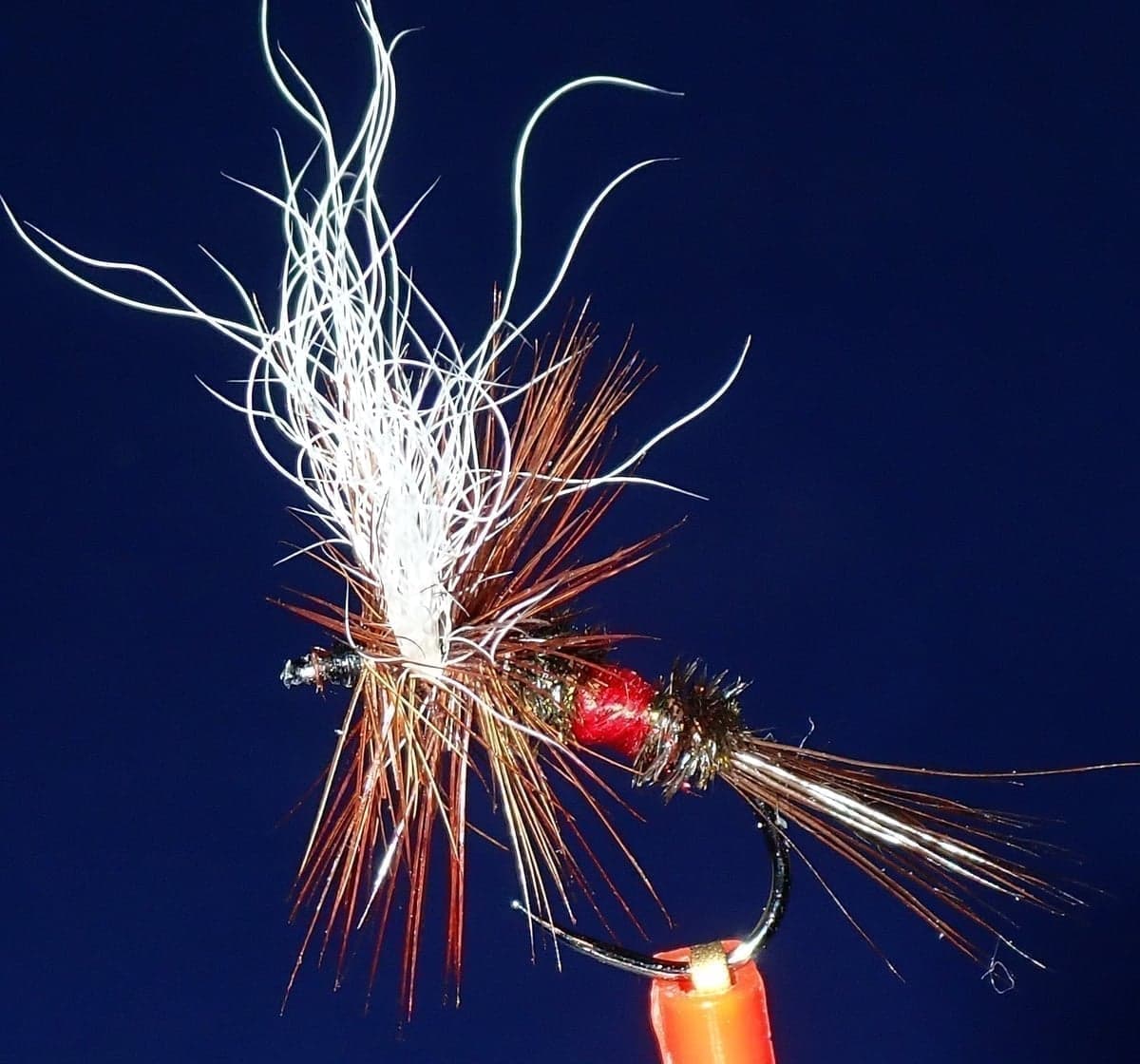 The Royal Wulff - fish take it for an ant, it's easy to see, and it's an absolute classic