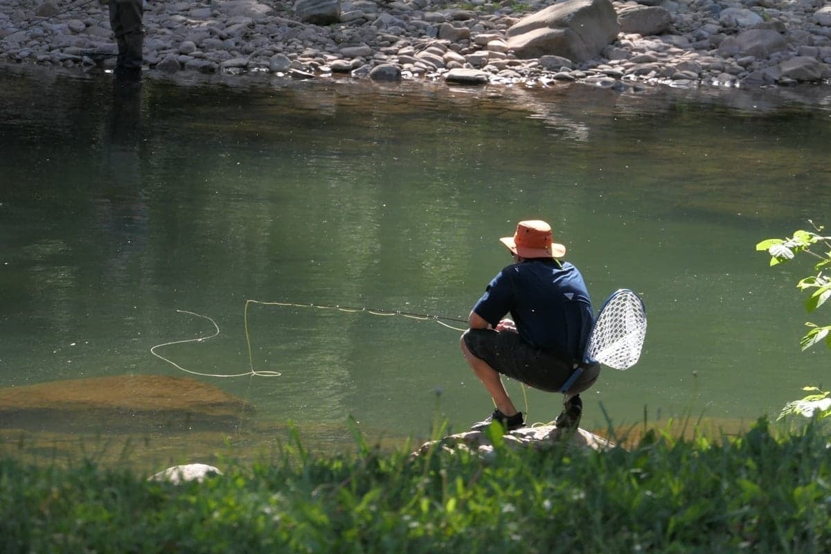 The moment of truth - landing a trout you fooled with your own fly selection and presentation