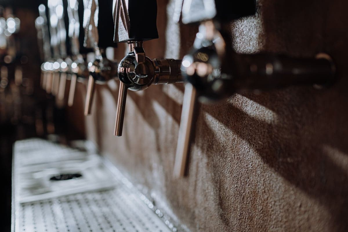 Craft beer taps at a local brewery. Livingston and the greater Paradise Valley area have a better food and drink scene than a town this size has any right to